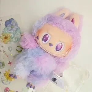 Authentic 100% Labubu plush keychain Luck - pop mart Big Into Energy